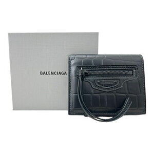 Balenciaga Wallet Neo Classic Bifold Leather Black